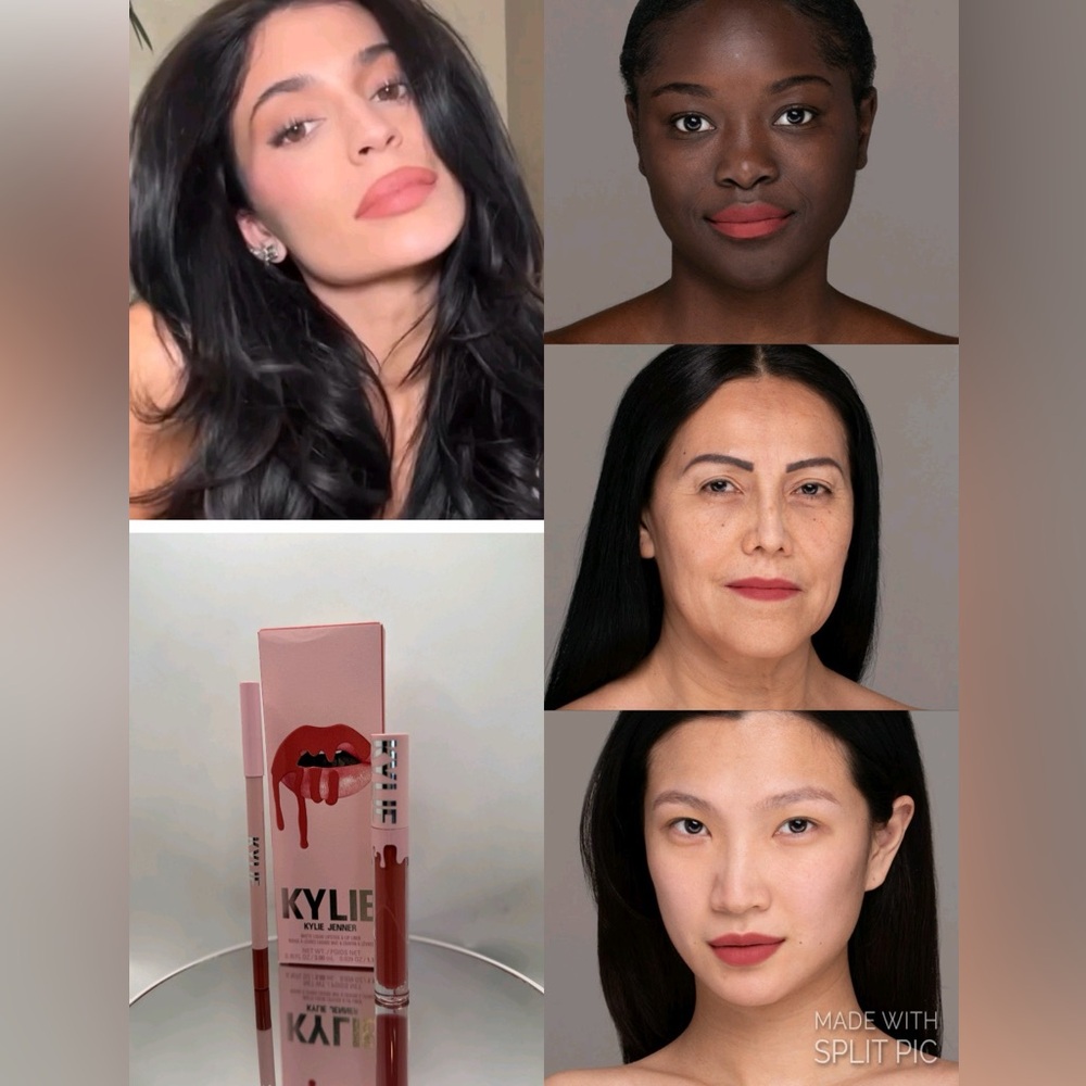 Kylie Cosmetics Matte Liquid Lipstick & Liner Bundle Set 500 Kristen